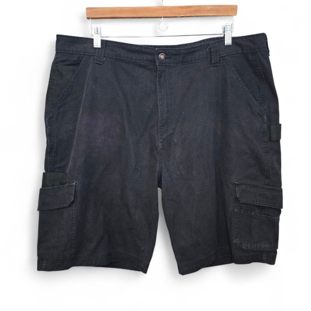 Dickies Shorts Mens 40 Black Workwear Cargo Utility Pockets Cotton Blend